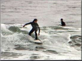 watch the wave ahead over your shoulder