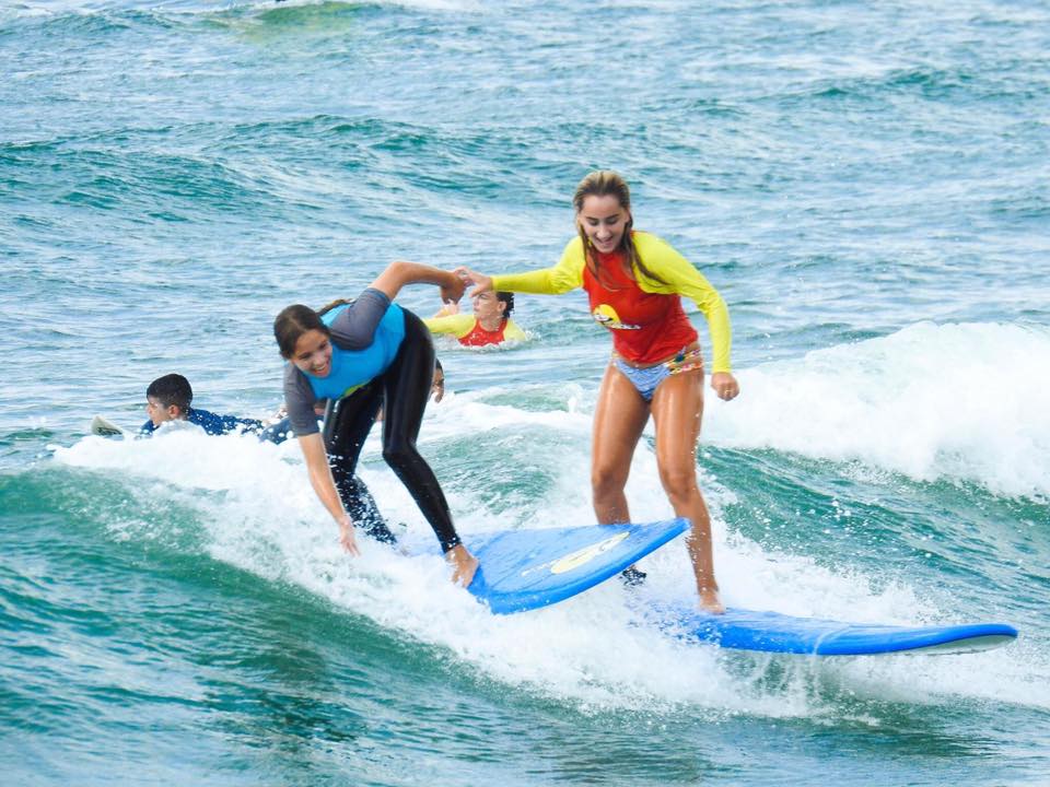 מבט אווירי על גולשים